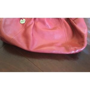 Red leather bag